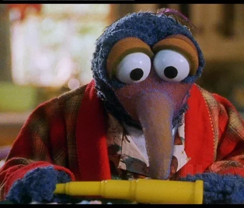 Muppet with Long Hooked Beak