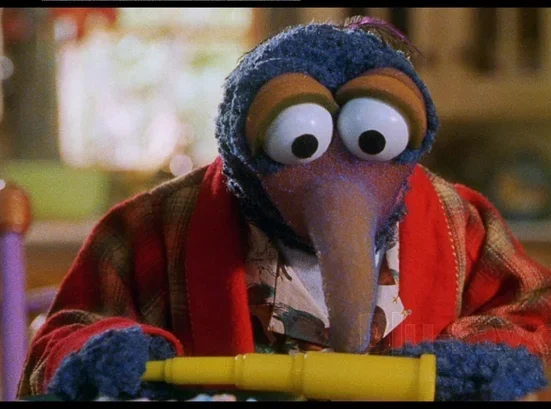 Muppet with Long Hooked Beak